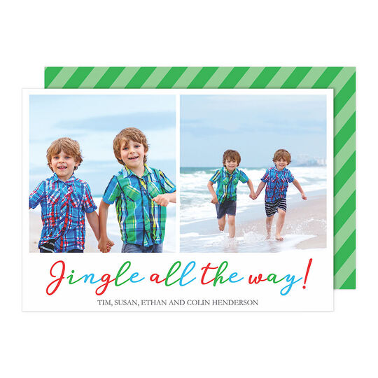 Jingle All The Way Holiday Photo Cards